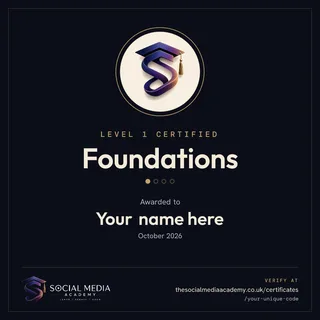 The Level 1 Foundations badge