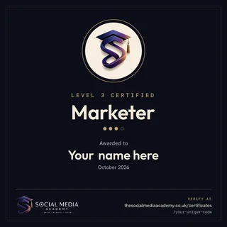 The Level 3 Marketer badge
