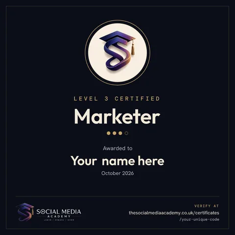 Level 3 Marketer badge